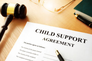 Child support after separation.